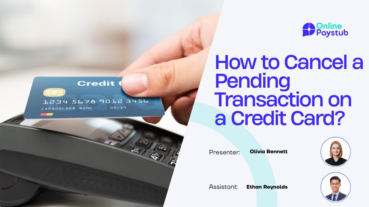 How to Cancel a Pending Transaction on a Credit Card