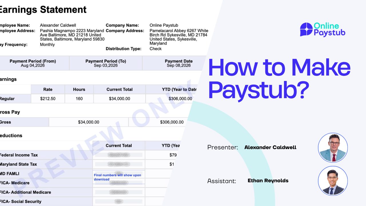 How to Make a Paystub: Step-by-Step Guide and Example