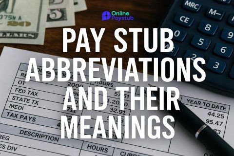 Pay Stub Abbreviations and Their Meanings
