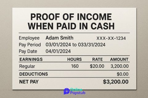 How to Show Proof of Income when Paid in Cash (Top 6 Ways)