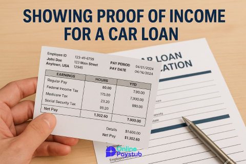 Showing Proof of Income for a Car Loan
