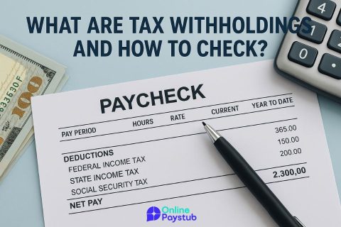 What Are Tax Withholdings And How to Check?