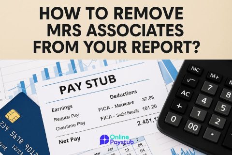 How To Remove MRS Associates From Your Report?