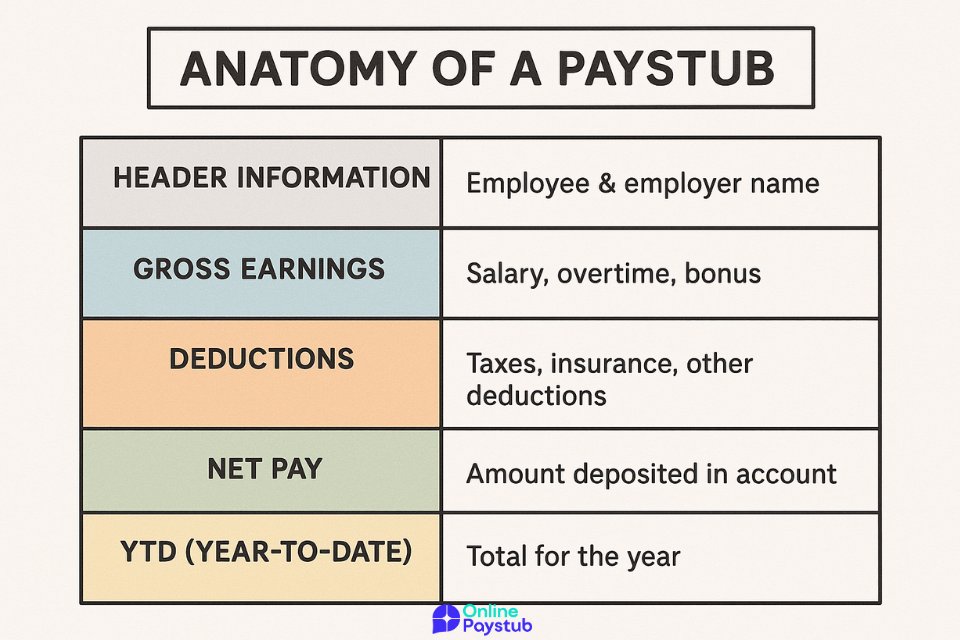 What Information Appears on a Pay Stub?